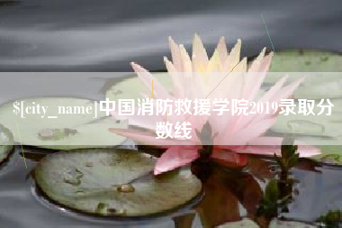 镇江中国消防救援学院2019录取分数线
