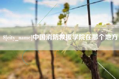 镇江中国消防救援学院在那个地方