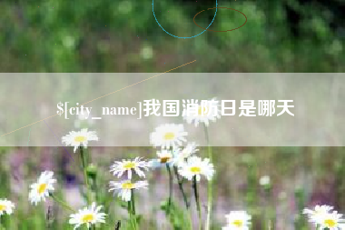 镇江我国消防日是哪天