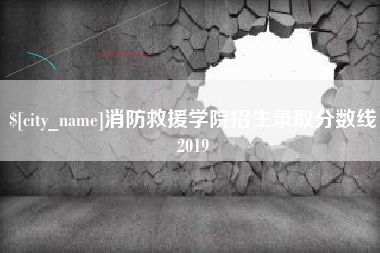 镇江消防救援学院招生录取分数线2019