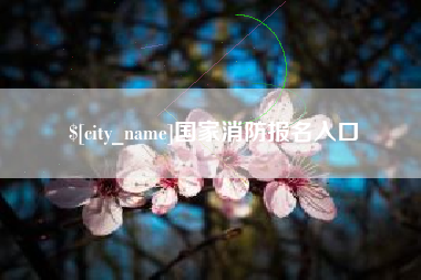 镇江国家消防报名入口