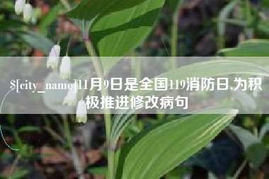 镇江11月9日是全国119消防日,为积极推进修改病句