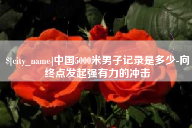 镇江中国5000米男子记录是多少-向终点发起强有力的冲击