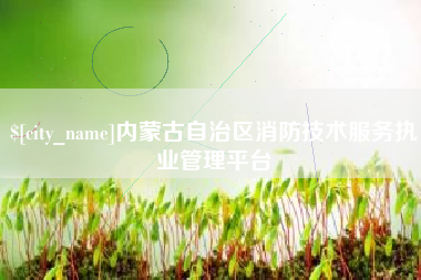镇江内蒙古自治区消防技术服务执业管理平台