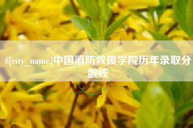 镇江中国消防救援学院历年录取分数线