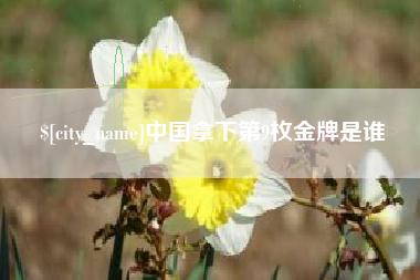 镇江中国拿下第9枚金牌是谁