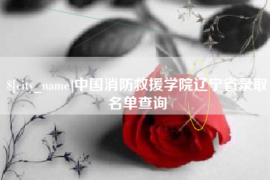 镇江中国消防救援学院辽宁省录取名单查询