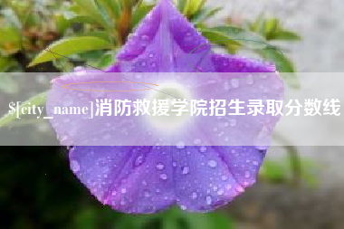镇江消防救援学院招生录取分数线