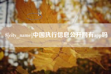 镇江中国执行信息公开网有app吗