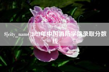镇江2021年中国消防学院录取分数线
