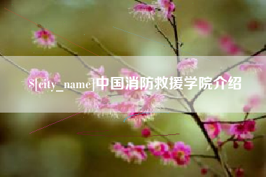 镇江中国消防救援学院介绍