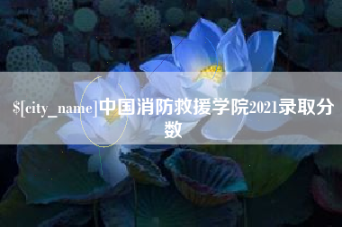 镇江中国消防救援学院2021录取分数