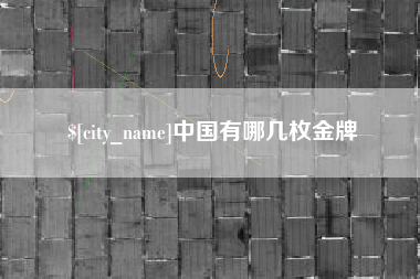 镇江中国有哪几枚金牌