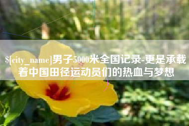 镇江男子5000米全国记录-更是承载着中国田径运动员们的热血与梦想