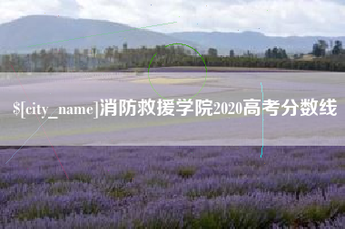 镇江消防救援学院2020高考分数线