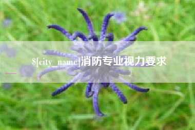 镇江消防专业视力要求