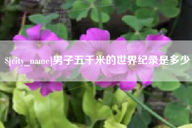 镇江男子五千米的世界纪录是多少