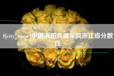 镇江中国消防救援学院浙江省分数线