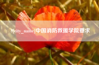 镇江中国消防救援学院要求