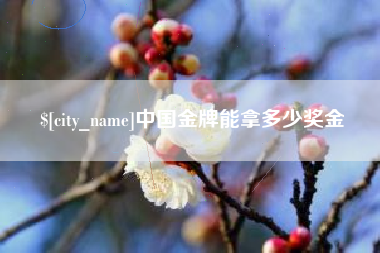 镇江中国金牌能拿多少奖金