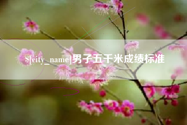 镇江男子五千米成绩标准