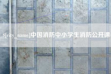 镇江中国消防中小学生消防公开课