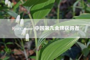 镇江中国第九金牌获得者