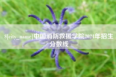 镇江中国消防救援学院2024年招生分数线