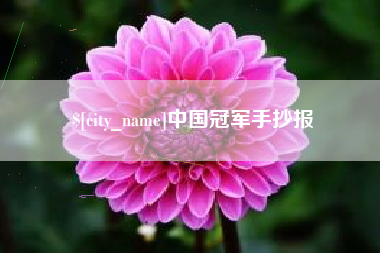 镇江中国冠军手抄报