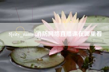 镇江消防网络直播课在哪里看