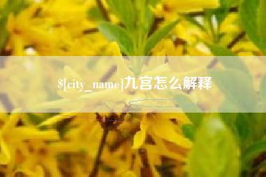 镇江九宫怎么解释