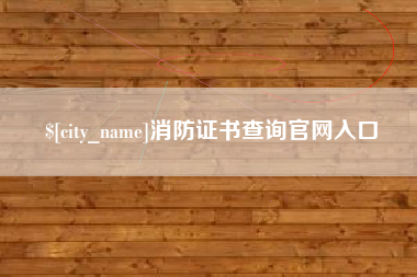 镇江消防证书查询官网入口