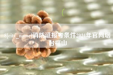 镇江消防证报考条件2024年官网烟台福山