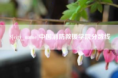 镇江中国消防救援学院分数线